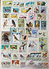 Briefmarken Motiv Vögel - 46 internationale Sondermarken