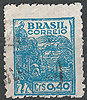 703 xII Freimarke Landwirtschaft 0,40 Cr stamp Brasil