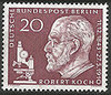 191 x Robert Koch 20 Pf Deutsche Bundespost Berlin