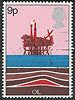 756 Energiequellen oil 9 P stamp Great Britain