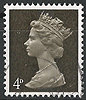 456 Elisabeth II 4 D stamp Great Britain