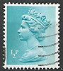 561 Elisabeth II 1/2 P stamp Great Britain