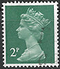 825 aC Elisabeth II 2 P stamp Great Britain