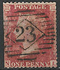 8 BaIII Viktoria stamp One Penny Great Britain