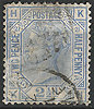 59 Einfassung achteckig Viktoria stamp 2.1/2d Great Britain