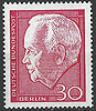314 Heinrich Lübke Deutsche Bundespost Berlin 30 Pf