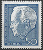 315 Heinrich Lübke Deutsche Bundespost Berlin 50 Pf