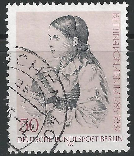 730 Bettina von Arnim 50 Pf Deutsche Bundespost Berlin