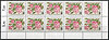 10er Streifen 680 Gartenrosen 50 Pf Deutsche Bundespost Berlin