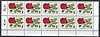10er Streifen 682 Gartenrosen 80 Pf Deutsche Bundespost Berlin