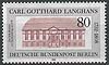 684 Carl Langhans 80 Pf Deutsche Bundespost Berlin
