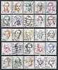 Briefmarken Lot 29 Deutsche Bundespost Berühmte Persönlichkeiten