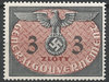 14 Dienstmarke 3 Zloty Generalgouvernement