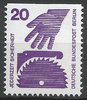 404 C Jederzeit Sicherheit 20 Pf Deutsche Bundespost Berlin