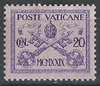 3 Freimarke Pius XI Poste Vaticane 20 Cent Briefmarke Vatikan