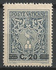 116 Pius XII Poste Vaticane 20 auf 5 C Briefmarken
