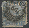 10 Baden Freimarke Postverein 3 Kreuzer Briefmarke Altdeutschland