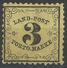 2 x Baden Landpost Portomarke 3 Kr Briefmarke Altdeutschland