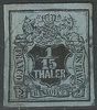4 Hannover 1/15 Thaler Briefmarke Altdeutschland