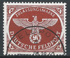 2 A HAN Zulassungsmarke für Luftfeldpostbriefe Deutsches Reich gezahnt mit Feldpoststempel