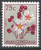 302 Belgisch Congo Belge Blumen 75 c