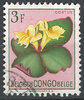 307 Belgisch Congo Belge Blumen 3 F