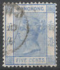 36 Hongkong Victoria Five Cents stamp