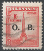 42 Philippines O.B. Dienstmarke 10 C
