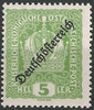 229 Kaiserkrone 5 Heller mit Aufdruck Deutschösterreich