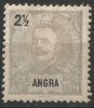 13 Portugal Angra 2.1/2 Reis König Carlos I Briefmarke