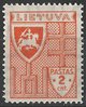 408 Wappen 2 cnt Lietuva Briefmarke Litauen