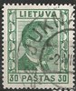411 Antanas Smetona 30 Lietuva paštas Briefmarke Litauen