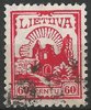 242 A Burgruine Kaunas 60 centų Lietuva Briefmarke Litauen
