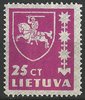 414 Wappen 25 CT Lietuva Briefmarke Litauen
