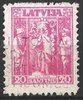 235 Neue Verfassung 20 Santimu Latvija Briefmarke Lettland