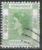 180 Elisabeth II Hongkong Fifteen Cents stamps