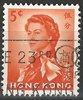 196 Xy Elisabeth II Hongkong 5 c stamps