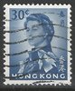 201 Xy Elisabeth II Hongkong 30 c stamps