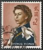 207 Xy Elisabeth II Hongkong 2 $ stamps
