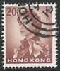 199 Elisabeth II Hongkong 20 c stamps