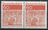 Paar 496 w Deutsche Bauwerke 60 Pf Deutsche Bundespost Briefmarke