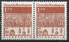 Paar 501 w Deutsche Bauwerke 1 10 DM Deutsche Bundespost Briefmarke