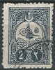 138 C Tugra im grossen Kreis 2 Piastres Türkei Briefmarke