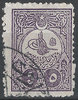 140 C Tugra im grossen Kreis 5 Piastres Türkei Briefmarke