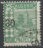 73 Algerien Moschee 30 c auf 25 c Algerie Postes, stamps