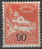 75 Algerien Fischer Moschee 90 auf 80 c Postes Algerie, stamps