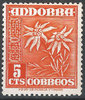 53 Edelweiss 5 Cts Andorra Correos stamps