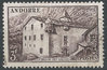 109 La maison des Vallees 3 f Postes Andorre stamps