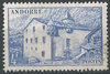 111 La maison des Vallees 4 f Postes Andorre stamps