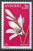 250 Blumen 0,30 F Postes Andorre stamps